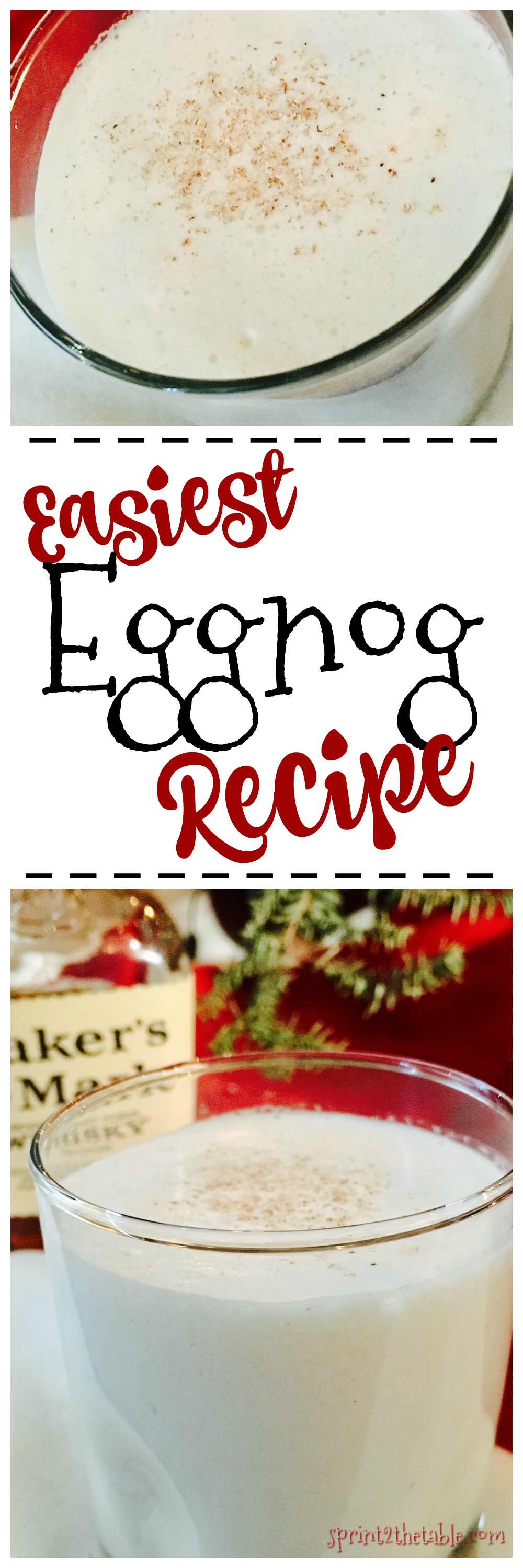 Super easy eggnog recipe - this version is ready to drink in less than 10!