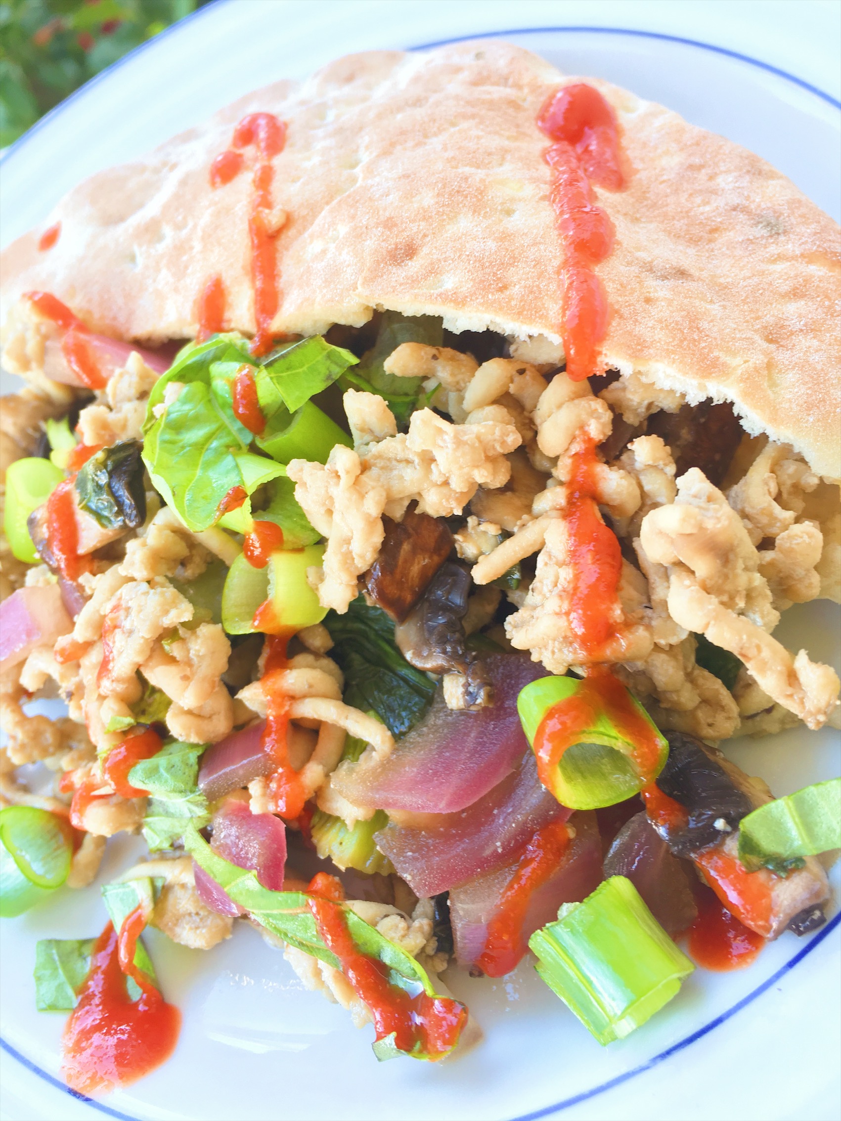 This crave-worthy Thai-Style Basil Chicken is made with lean ground meat, basil leaves, and veggies. It's a quick, heathy dinner that's full of flavor!