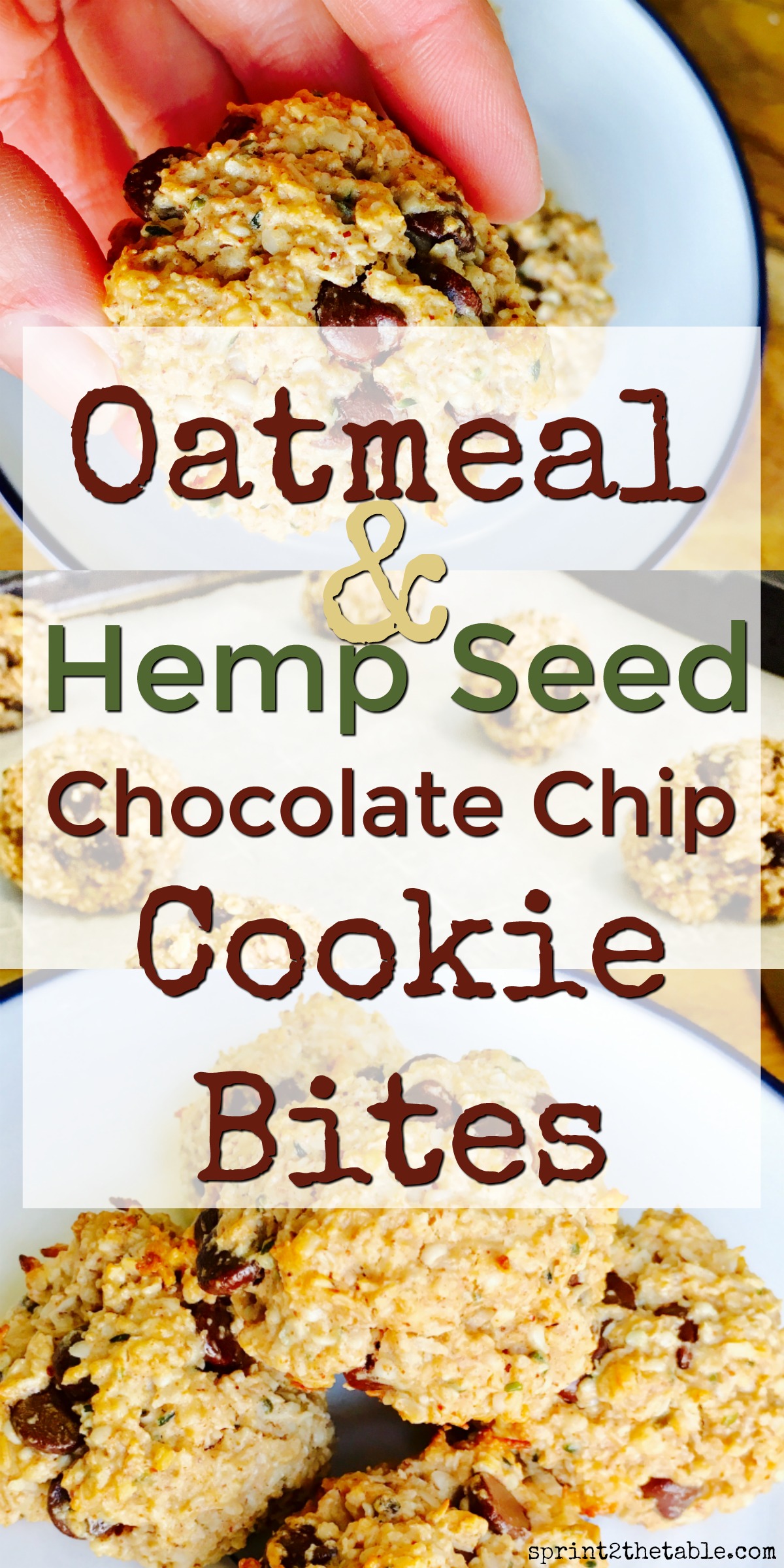 These Oatmeal Hemp Seed Cookie Bites are a delicious marriage of chocolate chip oatmeal cookies and coconut macaroons. Best of all, they’re packed with nutrient-rich ingredients like oats, dark chocolate, and hemp seed.