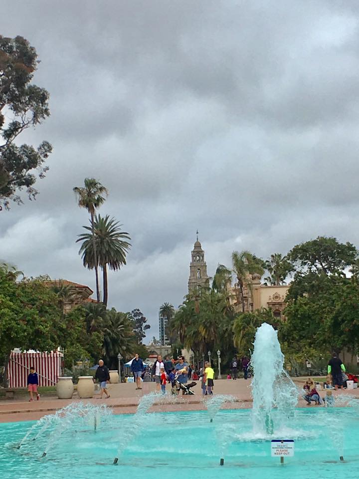 Balboa Park, just before the rain