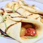 Easy Tomato Basil Cottage Cheese Crepes