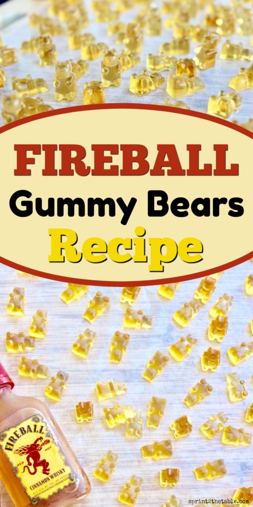 DIY Fireball Gummy Bears are exactly when you need this summer.  With just 3 ingredients, they're as simple as jello shots and much easier to eat!