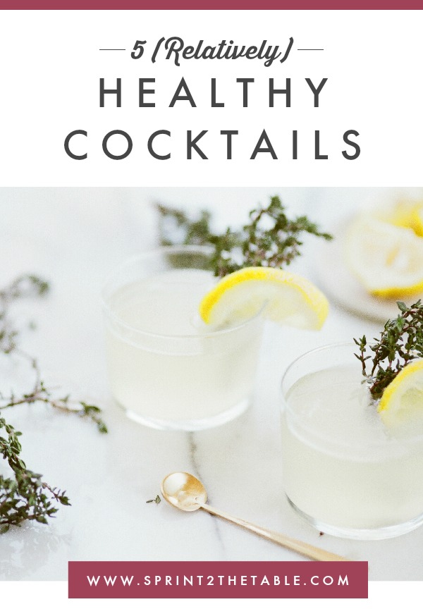 Can cocktails be healthy?  They may not compete nutritionally with a superfood salad, but these five (relatively) healthy cocktails will quench your thirst without wrecking your diet plan.