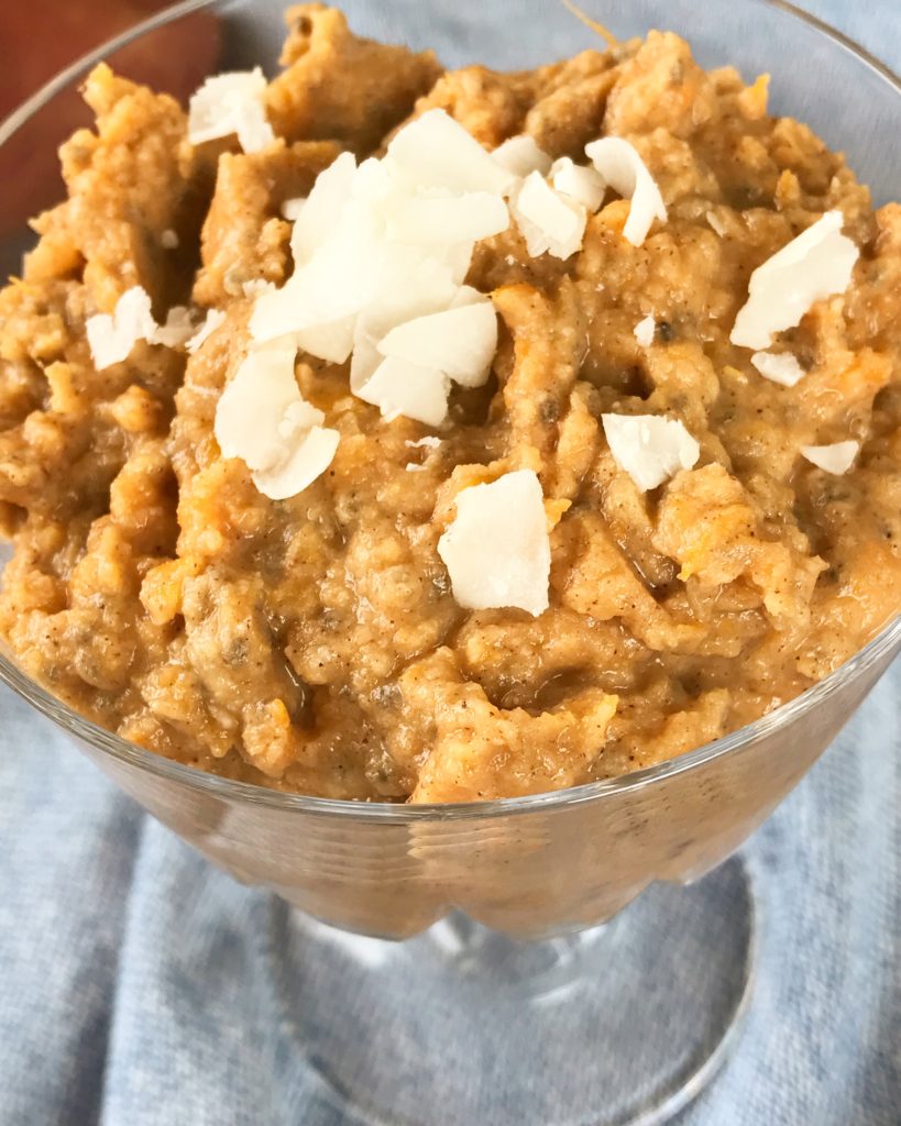 Sweet Potato Pie Chia Pudding. it's vegan, gluten-free, and legit tastes like pie filling!