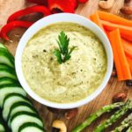 Paleo Zucchini Hummus is a delicious low-carb alternative to chickpea hummus.  It has a similar texture, but with fewer calories.  Enjoy as a light veggie dip or salad dressing! 