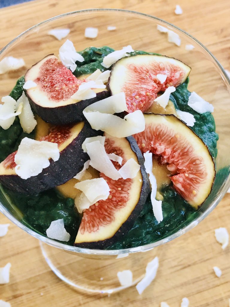 This colorful Vanilla-Cinnamon Spirulina Chia Pudding is a quick and easy breakfast recipe. It's packed with nutrients, but don't worry - it's still delicious. 