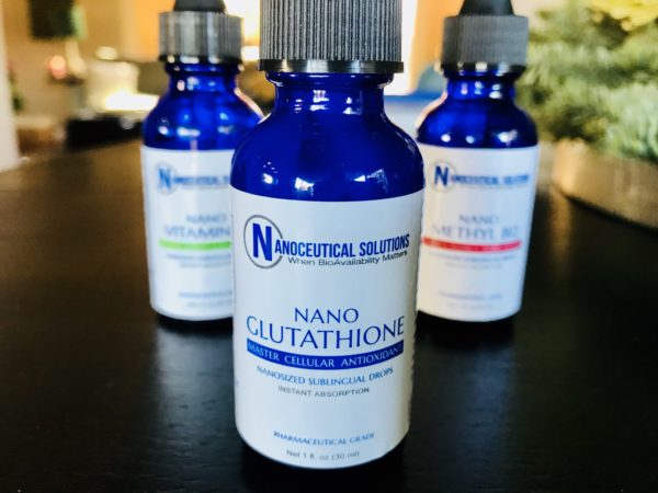 I’m sure we all know that we can waste a LOT of money if we select a supplement that isn’t easily absorbed into the body. That’s why I was especially excited to get this particular supplement from Nanoceutical Solutions. I’d taken glutathione in pill form years ago, but never found it to be beneficial. Now I know why! 