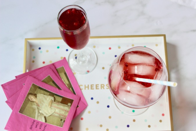 A Pomegranate Aperol Spritz with POM Wonderful 100% Juice is a healthier pre-dinner cocktail.