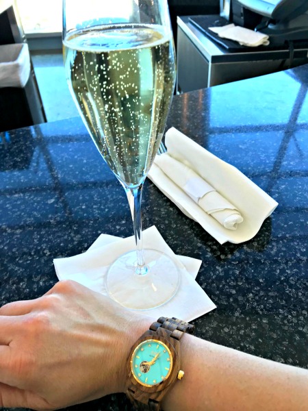 Bubbly and a JORD watch