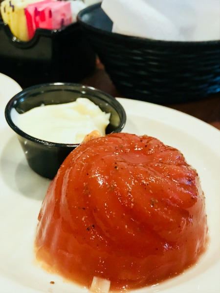 Tomato aspic at The Colonnade